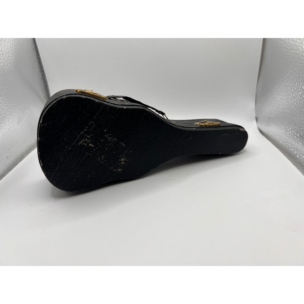 The Bombay Company Miniature Wooden Guitar W Carrying Case‎ And Stand Musical